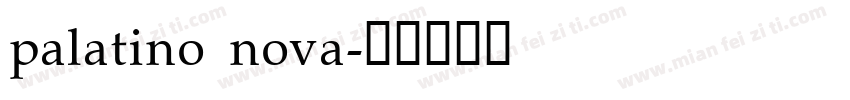 palatino nova字体转换
